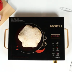 KAPLI 2000 W Infrared Cooktop Touch Panel (Black, Auto-Off (Suitables for all types of Utensil))